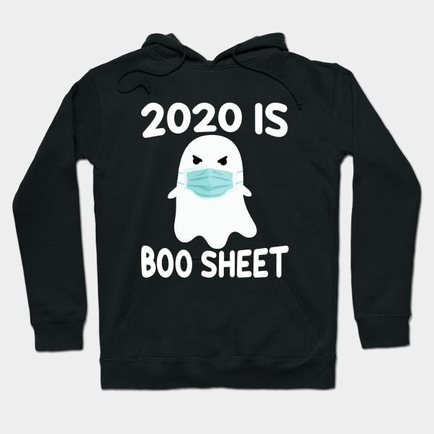 2020 Is Boo Sheet Women Men Scary Halloween Ghost in Mask Hoodie by followthesoul